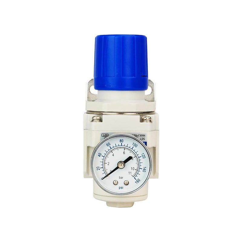 BLCH 3/8" NPT Air Pressure Regulator - Air Regulator for Compressor,Air Compressor Regulator Air Drying System AR3000-03 Gauge 0-160 PSI - Image 1